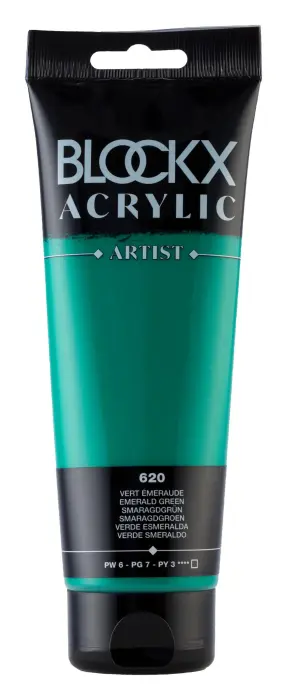 Peinture acrylique fine tube 250ml - Vert émeraude
