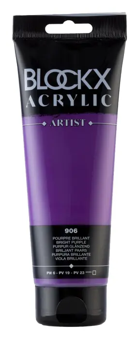 Peinture acrylique fine tube 250ml - Pourpre brillant