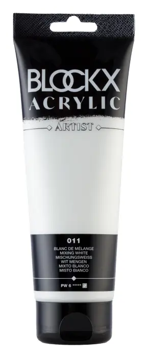 Peinture acrylique fine tube 250ml - Blanc de mélange
