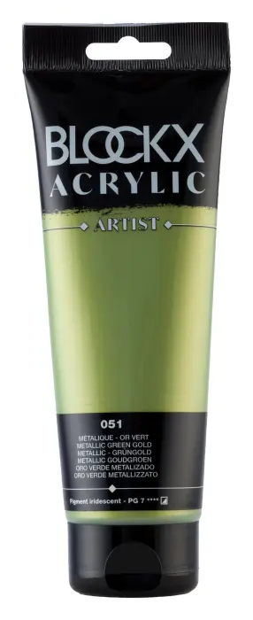 Peinture acrylique fine tube 250ml - Vert métallisé