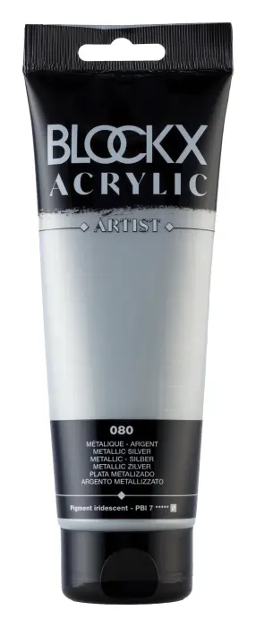 Peinture acrylique fine tube 250ml - Argent métallisé