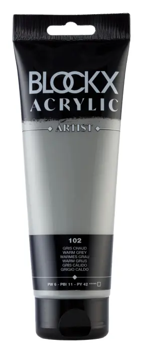 Peinture acrylique fine tube 250ml - Gris chaud