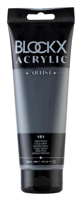Peinture acrylique fine tube 250ml - Gris froid