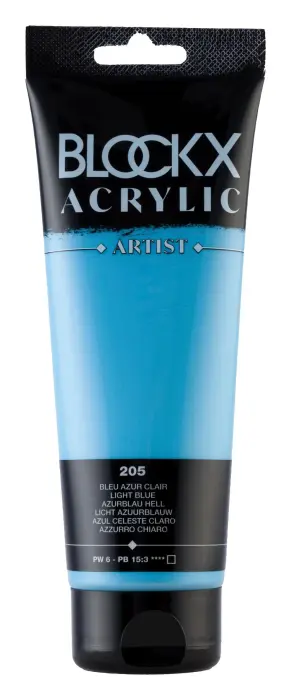 Peinture acrylique fine tube 250ml - Bleu azur