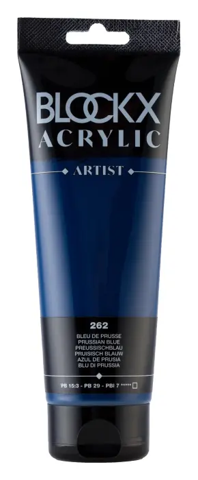 Peinture acrylique fine tube 250ml - Bleu de Prusse