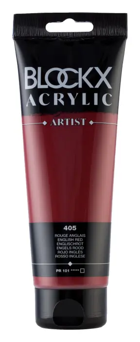 Peinture acrylique fine tube 250ml - Rouge anglais