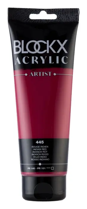 Peinture acrylique fine tube 250ml - Rouge indien