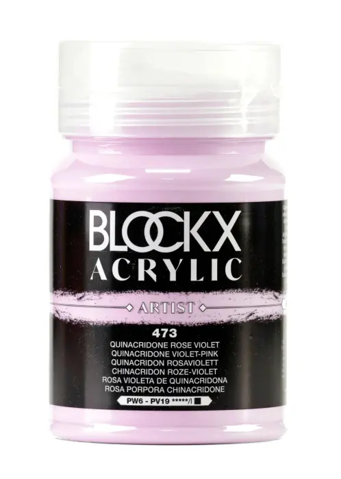 Peinture acrylique fine pot 500ml - Quinacridone rose violet