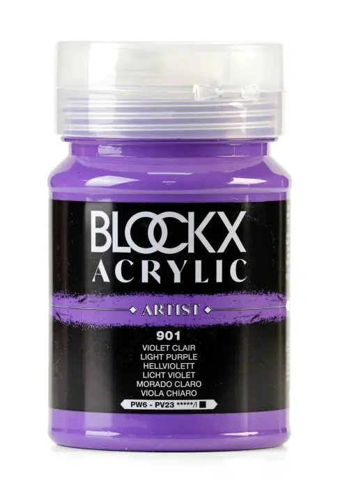 Peinture acrylique fine pot 500ml - Violet clair