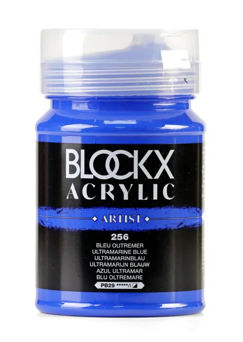 Peinture acrylique fine pot 500ml - Bleu outremer