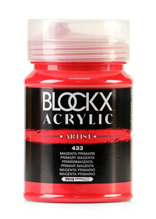 Peinture acrylique fine pot 500ml - Magenta primaire