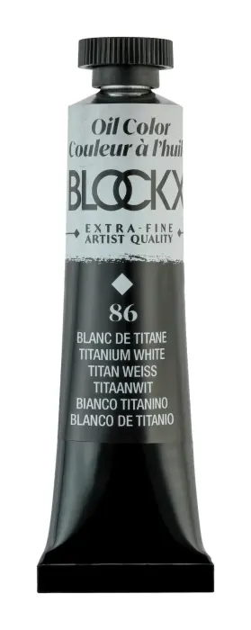 Peinture à l'huile extra-fine tube 20ml - Blanc de titane
