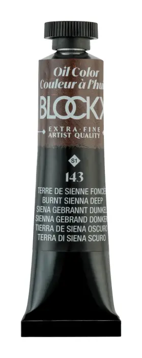 Peinture à l'huile extra-fine tube 20ml - Terre de Sienne foncée