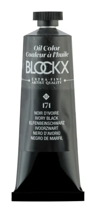 Peinture à l'huile extra-fine tube 35ml - Noir d'ivoire