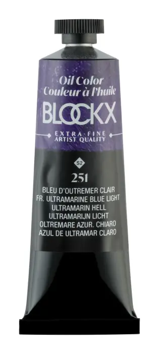Peinture à l'huile extra-fine tube 35ml - Bleu d'outremer clair