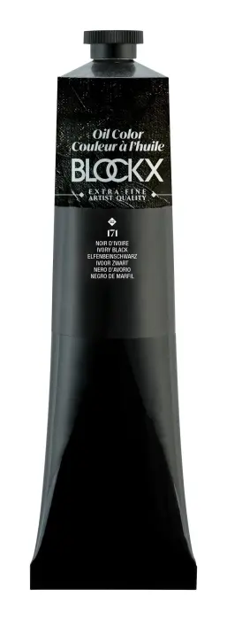 Peinture à l'huile extra-fine tube 200ml - Noir d'ivoire