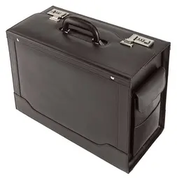 Alassio Valise pour pilotes "ANCONA", cuir, noir
