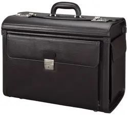 Alassio Valise pour pilotes "VICENZA", simili cuir, noir