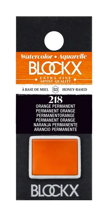 Aquarelle extra-fine demi-godet - Orange permanent