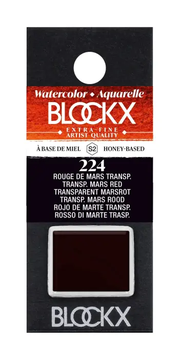 Aquarelle extra-fine demi-godet - Rouge de mars transp.