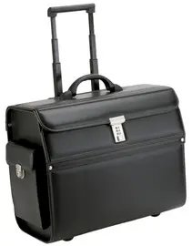Alassio Valise pour pilotes "MONDO", similicuir, noir
