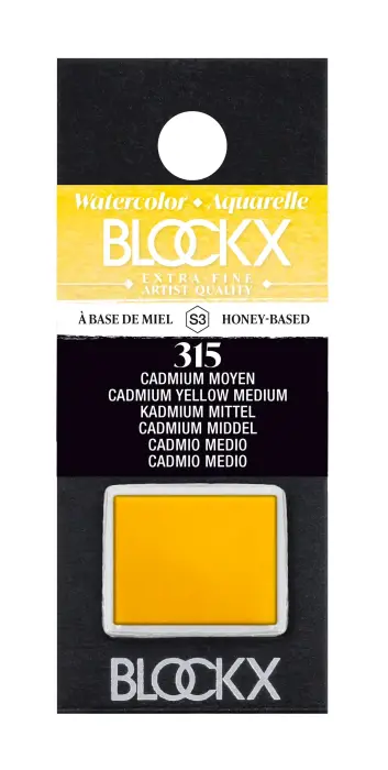 Aquarelle extra-fine demi-godet - Cadmium moyen