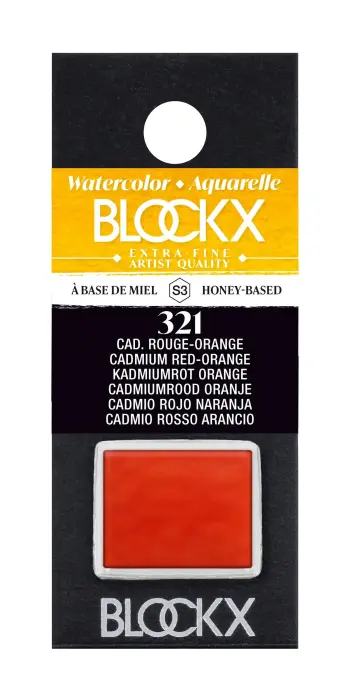 Aquarelle extra-fine demi-godet - Cadmium rouge-orange