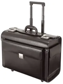 Alassio Valise pour pilotes SILVANA, simili cuir, noir