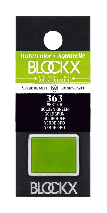 Aquarelle extra-fine demi-godet - Vert or