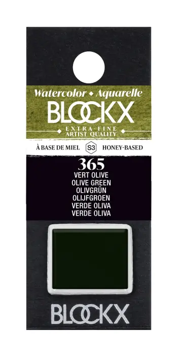 Aquarelle extra-fine demi-godet - Vert olive