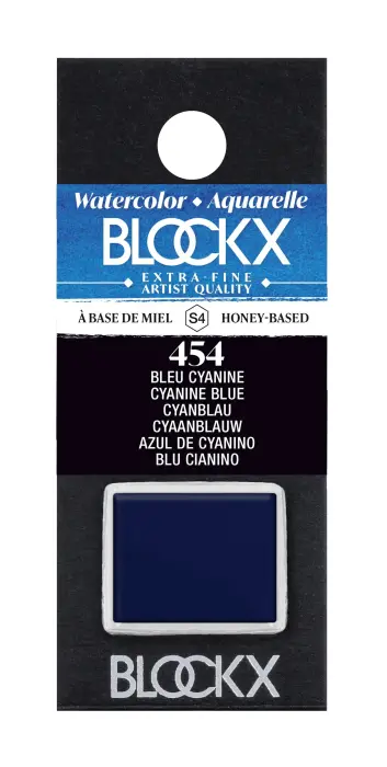 Aquarelle extra-fine demi-godet - Bleu cyanine