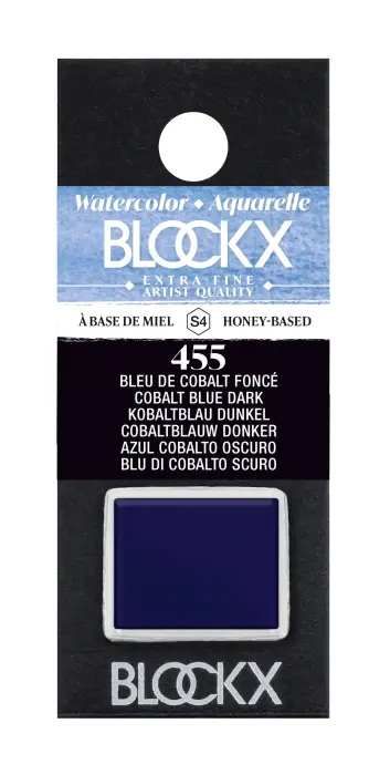 Aquarelle extra-fine demi-godet - Bleu de cobalt foncé
