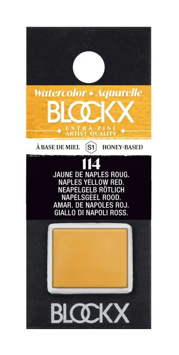 Aquarelle extra-fine demi-godet - Jaune de Naples rougeâtre