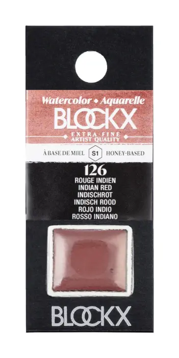 Aquarelle extra-fine demi-godet - Rouge indien