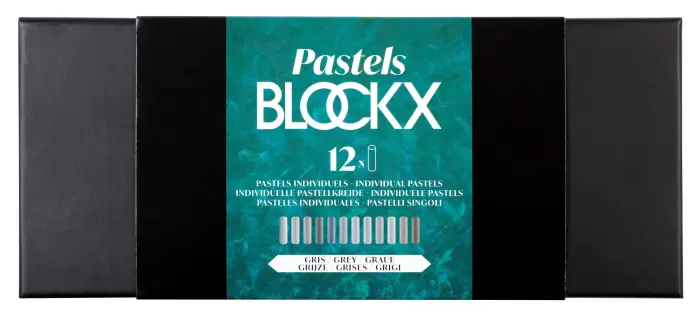 Etui 12 Pastels - Gris