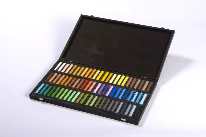 Coffret bois 72 Pastels - Ciel et Saisons