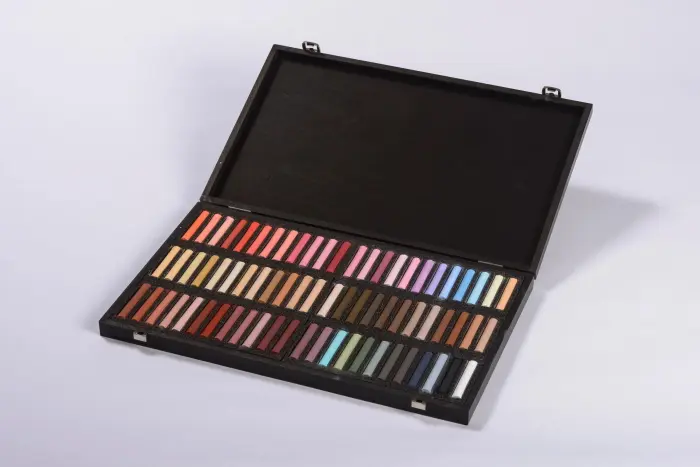 Coffret bois 72 Pastels - Portait