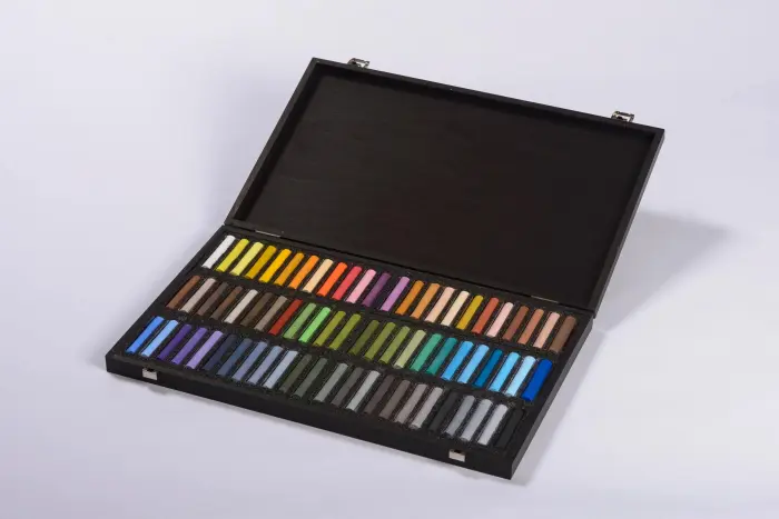 Coffret bois 72 Pastels - Paysage