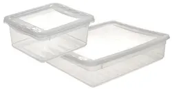 keeeper Boîte de rangement "bea", 18 L, PP, transparent