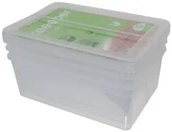 keeeper Kit de boîtes de rangement "bea", 3x 11,0 litres, PP