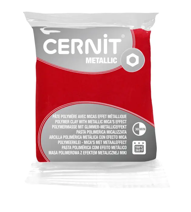 Cernit METALLIC 56 g Rouge - Rouge