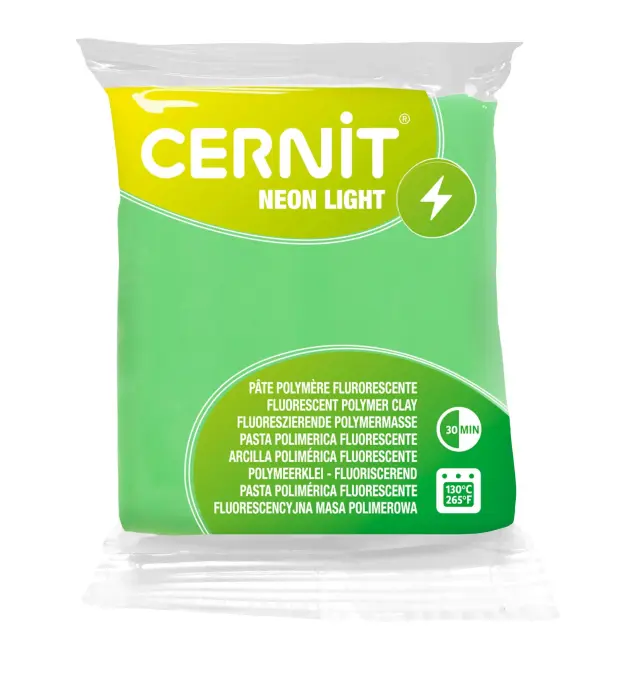 Cernit NEON LIGHT 56 g Vert - Vert