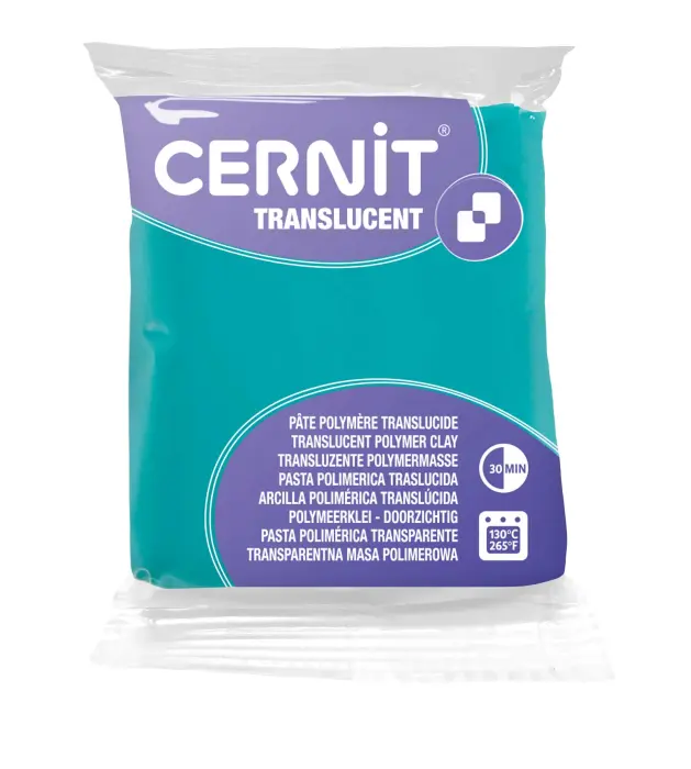 Cernit TRANSLUCENT 56 g Emeraude - Vert emeraude