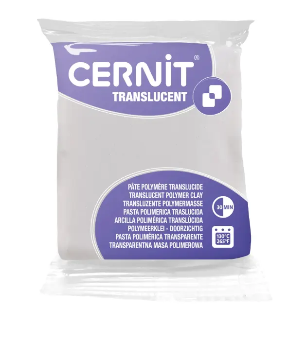Cernit TRANSLUCENT 56 g Glitter blanc - Glitter blanc