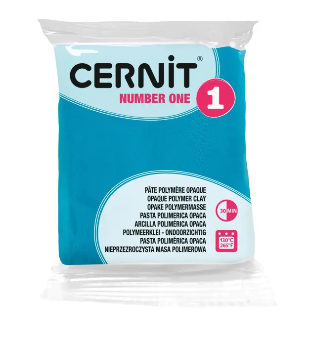 Cernit n°1 56 g Bleu turquoise - Bleu turquoise