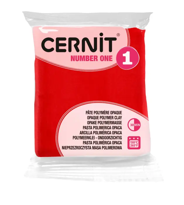 Cernit n°1 56 g Rouge - Rouge