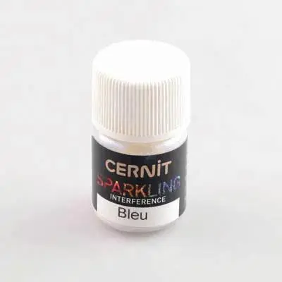 Cernit Sparkling 5 g Bleu interference - Bleu