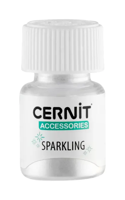 Cernit Sparkling 5 g Diamond argent - Argent