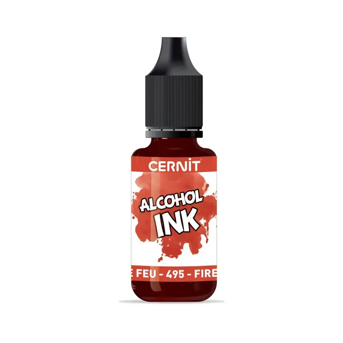 Cernit encre à l'alcool 20 ml Rouge feu - Rouge feu