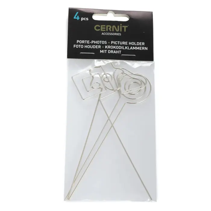 Cernit porte photo 4 pces - Acier